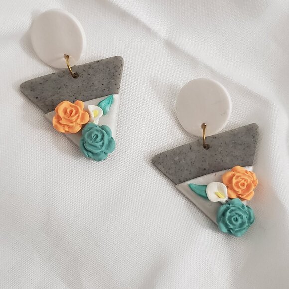 City Blooms Clay Earrings - Picture 4 of 4